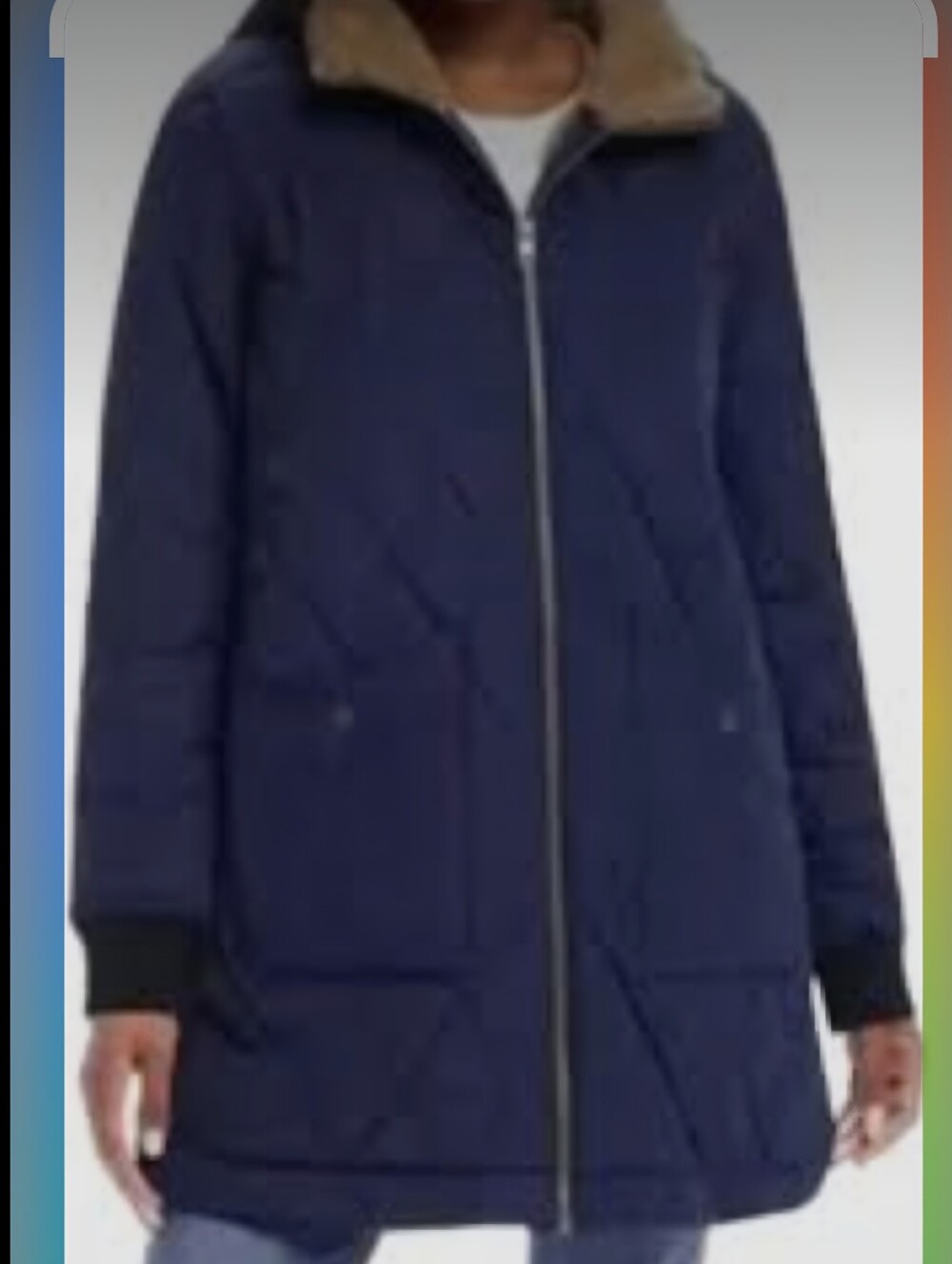 Weatherproof Vintage Sherpa Lined Quilted Long Coat